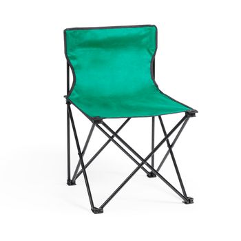 Silla De Playa Plegable, Aluminio Y Políester, 40x40x70 Cm, Verde