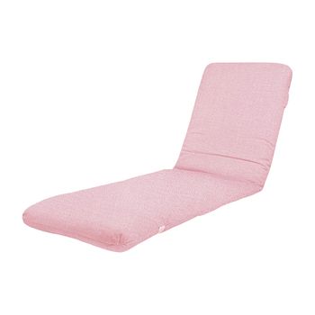 Cojin Tumbona Exterior, Funda  Lavable, Relleno Fibra, Rosa, 180x50 Cm