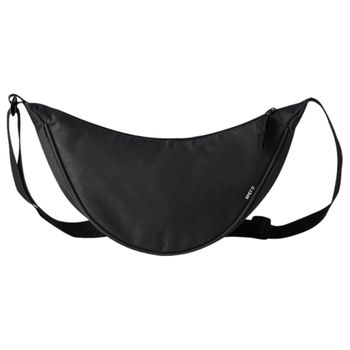 Riñonera Bandolera Unisex, Ajustable, Poliéster, 34x17x11 Cm, Negro