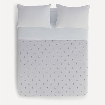 Scalpers Home | Juego De Sábanas De 150 X 200 Cm | Color Gris Claro | Incluye 1 Sábana Bajera Ajustable Y 2 Fundas De Almohada | Elaboradas En Algodón 100% | Ropa De Cama