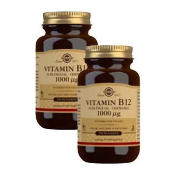 Pack Vitamina B12 Masticable/sublingual, 2x250 Comprimidos De 1000mg