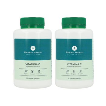 Pack 2x Vitamina C 1000 Mg Planeta Huerto 90 Cápsulas Vegetales