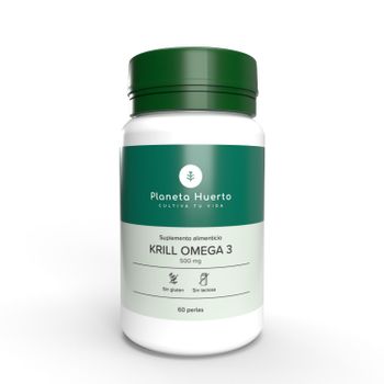 Aceite  De Krill 500mg  Planeta Huerto 60 Perlas