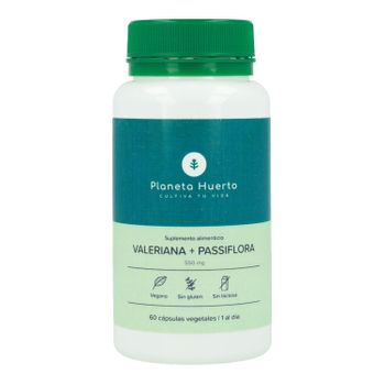 Valeriana + Passiflora Planeta Huerto 60 Caps