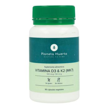 Vitamina D3 & K2 (mk7) Planeta Huerto 90 Caps