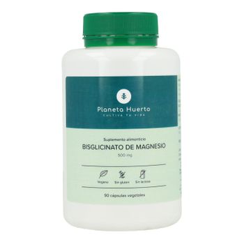 Bisglicinato De Magnesio 500 Mg Planeta Huerto 90 Cápsulas