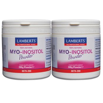 Pack De 2 Myo Inositol En Polvo  Lamberts 200 G