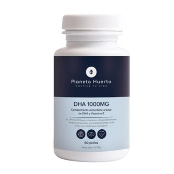 Planeta Huerto | Omega 3 Dha 1000 Mg 60 Perlas - Omega 3 Alta Potencia Para La Salud Cerebral, Visual Y Fetal