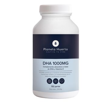 Planeta Huerto | Omega 3 Dha 1000 Mg 150 Perlas - Omega 3 Alta Potencia Para La Salud Cerebral, Visual Y Fetal