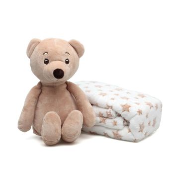 Kiokids Peluche Oso Marron Con Mantita