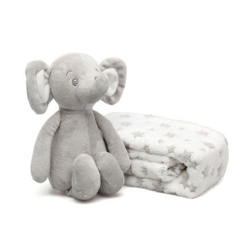 Kiokids Peluche Elefante Gris Con Mantita