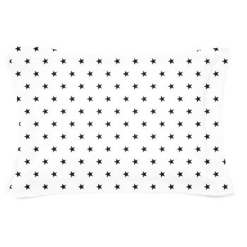 Funda Cuadrante Infantil Estrellitas Negro -  30x50 (con Volante Y Fla