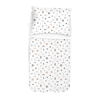 Saco Nórdico Infantil Formas Geométricas Marrón -  Cama 90x200