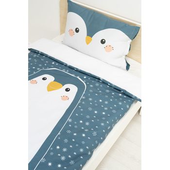 Juego De Funda Nórdica Infantil Pingüino