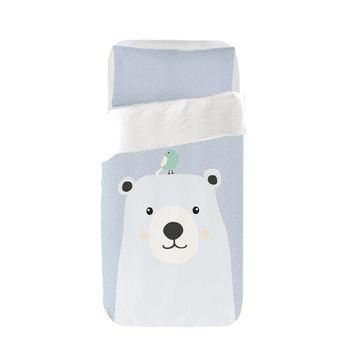 Funda Nórdica Maxicuna Oso Polar Blanco Sokios