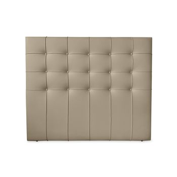 Cabecero 90 X 120 Cm Venecia Acolchado, Tapizado Premium En Polipiel De Alta Gama, Beige