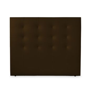 Cabecero 90 X 120 Cm Madrid Acolchado, Tapizado Premium En Polipiel De Alta Gama, Chocolate