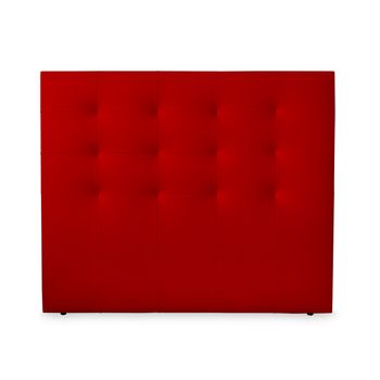 Cabecero 100 X 120 Cm Madrid Acolchado, Tapizado Premium En Polipiel De Alta Gama, Rojo