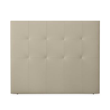 Cabecero 100 X 120 Cm Oporto Acolchado, Tapizado Premium En Polipiel De Alta Gama, Beige