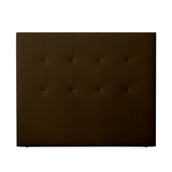 Cabecero 160 X 120 Cm Oporto Acolchado, Tapizado Premium En Polipiel De Alta Gama, Chocolate