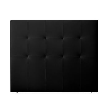 Cabecero 100 X 120 Cm Oporto Acolchado, Tapizado Premium En Polipiel De Alta Gama, Negro