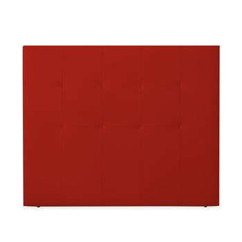 Cabecero 90 X 120 Cm Oporto Acolchado, Tapizado Premium En Polipiel De Alta Gama, Rojo