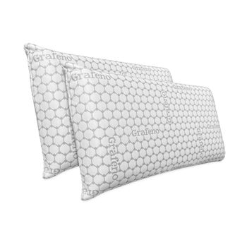 Pack 2 Almohadas Viscoelásticas 70 X 40 Cm Carbono Visco | Máximo Confort Y Excelente Adaptabilidad Con Propiedades Antiestrés