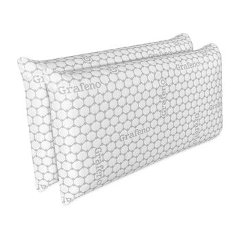 Pack 2 Almohadas Viscoelásticas 70 X 40 Cm Carbono Premium | Máximo Confort Y Excelente Adaptabilidad Con Propiedades Antiestrés