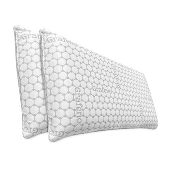 Pack 2 Almohadas Viscoelásticas 70 X 40 Cm Carbono Plus | Máximo Confort Y Excelente Adaptabilidad Con Propiedades Antiestrés