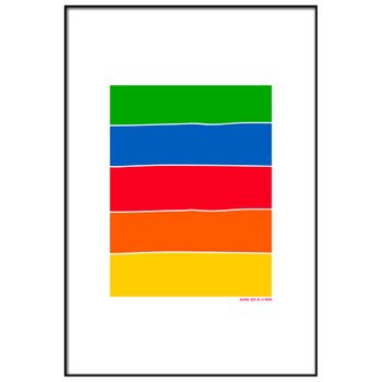 Cuadro Metacrilato Enmarcado Agatha Ruiz De La Prada Arcoíris Bandera 50x70cm