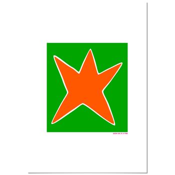 Póster Agatha Ruiz De La Prada Estrella Verde 21x30cm