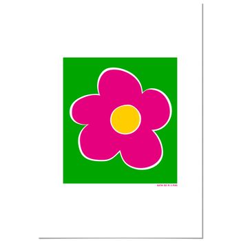 Póster Agatha Ruiz De La Prada Flor Fondo Verde 21x30cm