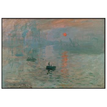 Cuadro Enmarcado Claude Monet 100x70cm Impresión, Sol Naciente