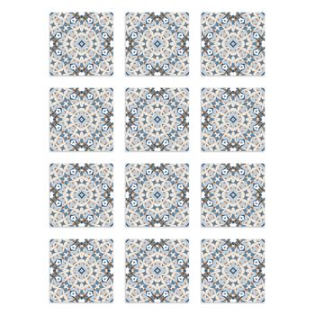 Azulejos Adhesivos Azul 15x15cm Pack De 48 Baldosas Modelo