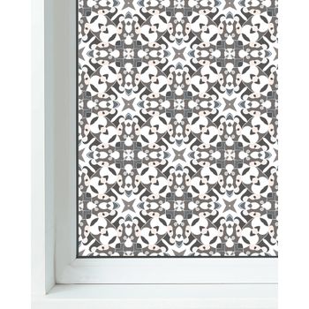 Vinilo Ventanas Gris 60x300cm Azulejo Hidráulico Tipo Oriental