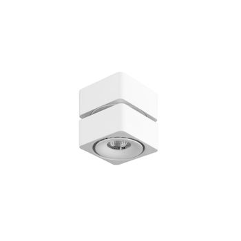 Leds·c4 Fox Plafón De Techo De Superficie Orientable Con Luz Led Blanco Cálido 3000k 656lm. Color Blanco