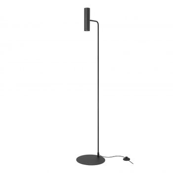 Forlight Meds - Lámpara De Pie De Salón De Metal Minimalista De Color Negro Para Bombilla Gu10 Con Cabezal Orientable