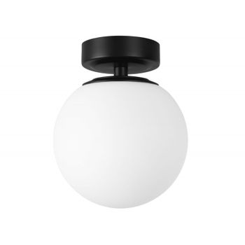 Forlight Giro - Lámpara De Techo Para Baño Con Ip44 Para Bombilla E14 En Forma De Esfera. Plafón De Techo De Color Negro