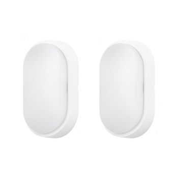 Forlight Moo (2uds) Aplique De Pared Exterior Led Ip54 De Color Blanco Con Temperatura Regulable 3000-4000-6000k. Color Blanco