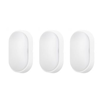 Forlight Moo (3uds) Aplique De Pared Exterior Led Ip54 De Color Blanco Con Temperatura Regulable 3000-4000-6000k. Color Blanco