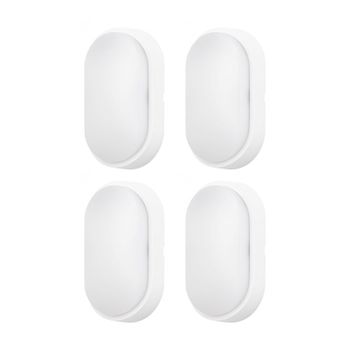 Forlight Moo (4uds) Aplique De Pared Exterior Led Ip54 De Color Blanco Con Temperatura Regulable 3000-4000-6000k. Color Blanco