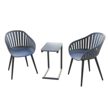 Conjunto Muebles Terraza Y Balcón C/2 Sillas Y Mesa Redonda Plegables  Aktive con Ofertas en Carrefour