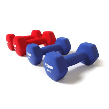 Mancuernas Pesas De Disco 5kg + 5kg 10kg Total Con Barra Fitness Musculación  Gimnasio Plásticas con Ofertas en Carrefour