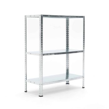 Estantería Metálica Galvanizada Catter House Nils Solid 90 - 70x30x90 Cm Con 3 Baldas De Acero Galvanizado Soporta Hasta 150 Kg