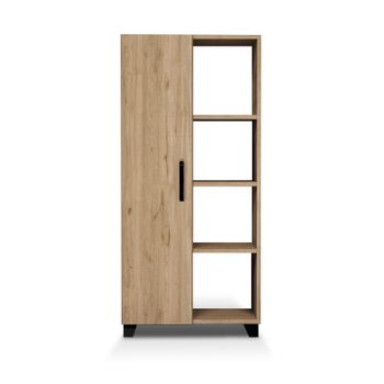 Armario Multiusos 2 Puertas Con Escobero - Fit - 190x78x35 - Blanco con  Ofertas en Carrefour