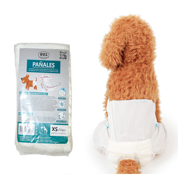 Pañales Desechables Perro Pañales Perros Hembra Pañal Sanitarios Perro Bragas Higiénicas Suaves Absorbent