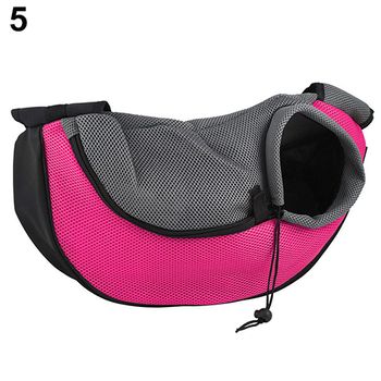 Transportador Perro Transpirable Bolsa Paseo Porta Mascota Cangureras Llevar Cachorro 40x24cm Rosa