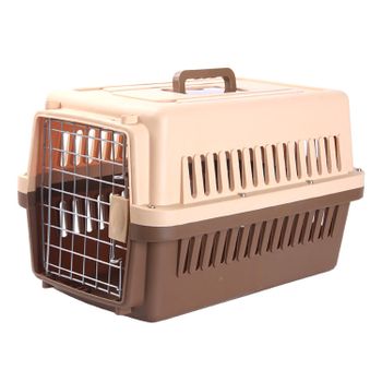 Transportín Perro Gato Bolsa Transporte Transparente Transpirable para  Mascotas Portátil Ventilado para Cachorros Negro / 25x26x42cm