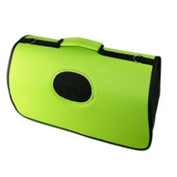 Transportín Perro Gato Bolsa Transporte Mascota Transpirable Bandolera Viaje Coche Transporte Verde 50x25x27