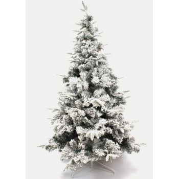 Árbol De Navidad Con Nieve Mezclado De Polietileno Efecto Nevedo 180cm